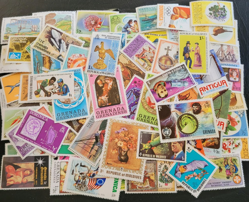 BRITISH COMMONWEALTH Collection Packet of 100 Different STAMPS Mainly MINT