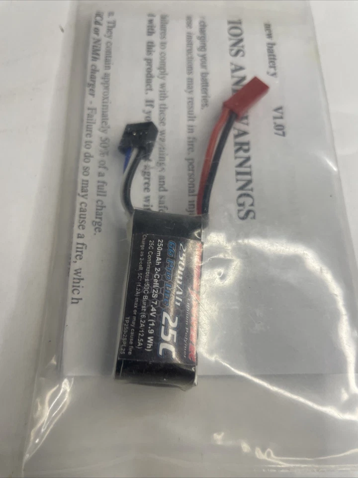 Thunder Power RC 250 mAh 2 Cell/2S 7.14v G6 Pro Lite 25c. Free Shipping - Image 2 of 4