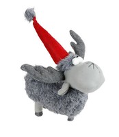 Deko-Rentier Mit MüTze Weihnachtsfigur Weihnachtsdeko Winterdeko Dekofigur