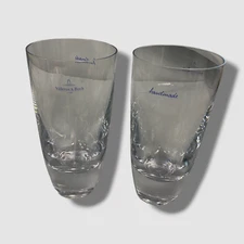 $100 Villeroy & Boch Clear American-Bar Straight Bourbon Highball Glasses Set 2