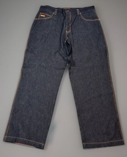 MGMX Mega Maxx Jeans Herren 42x34 Denim Carpenter Baggy Wide Leg Y2K Hip Hop NEU - Bild 3 von 13