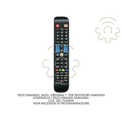 Telecomando per tv Original 1 per tv Samsung lcd plasma led pronto all'uso no pr - Afbeelding 1 van 2