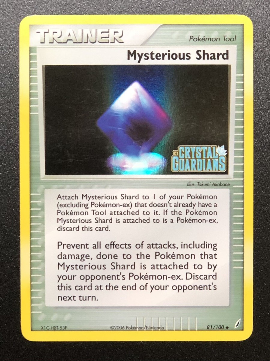 Mysterious Shard 81/100 Holo Stamped EX Crystal Guardians Pokemon