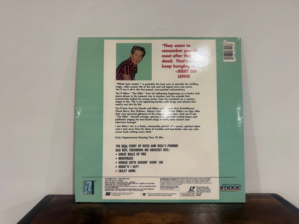JERRY LEE LEWIS Laserdisc I Am What I Am LD in shrink Foto 2 de 2