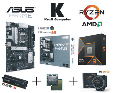 PC Bundle AufrüstKit Ryzen 9 9900X 12x5,6GHz +ASUS PRIME B650-Plus +16GB 6000MHz