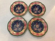 Set of (4) - Stonehouse Farm Collection - Rooster - 8.5" Salad Plates - S2