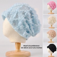Femme Jacquard Dentelle Bonnet Cancer Chimio Enceinte Turban Bouffant Souple