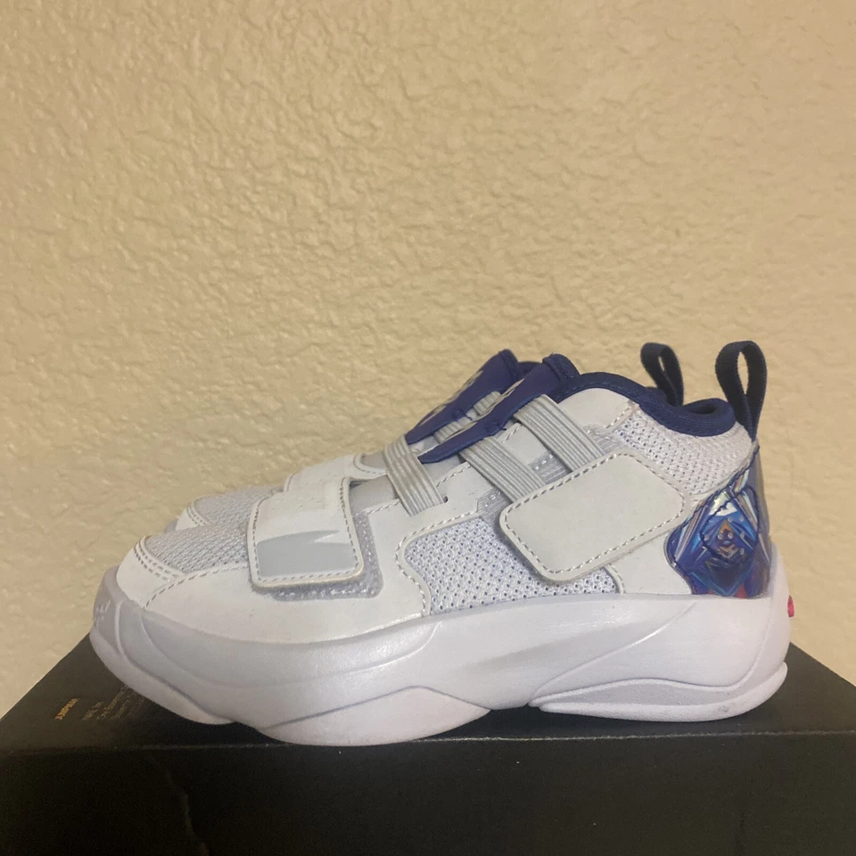 Jordan Nike Air Zion, Atlético Retro 11c Niños Zapatos Patadas Sin Encaje Fácil Foto 3 de 4