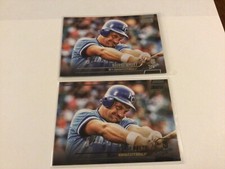 George Brett 2022 TOPPS STADIUM CLUB BASE &  BLACK FOIL  #135 ROYALS NICE