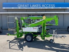 New Nifty TM34TGE Telescopic 20' Outreach 40' Towable  Boom Lift Man  DC/Honda