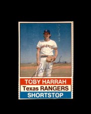 Toby Harrah Signed 1976 Hostess Texas Rangers Autograph