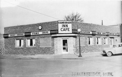 Freckenridge Hamburger Inn Cafe Steaks Deli RPPC Photo Postcard Minnesota 4685