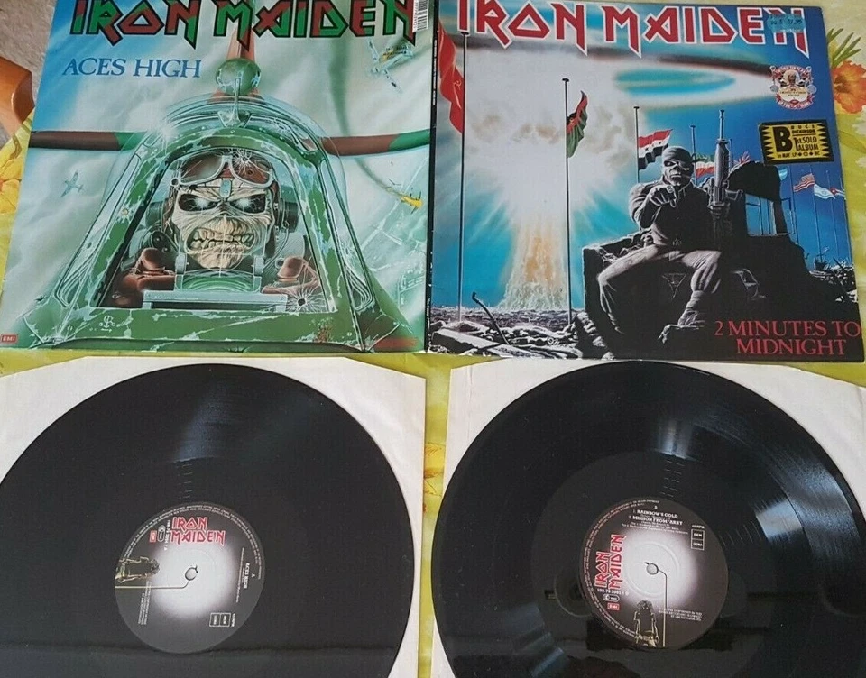 IRON MAIDEN/ 2 Minutes to Midnight & Aces High /The First Ten Years N°6/Vinyl'90 - Bild 3 von 4