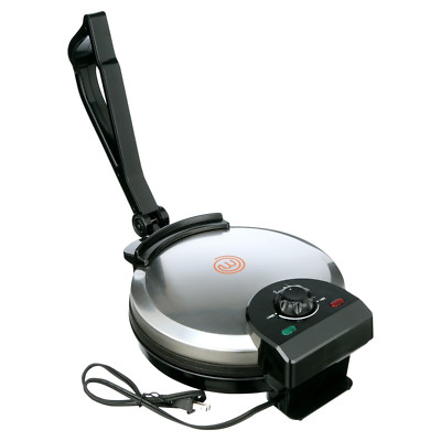 Electric Tortilla Maker   12-Inch Heavy-Duty Stainless Steel Quesadilla Press