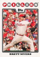 Brett Meyers Topps 2008 Baseball Card #262