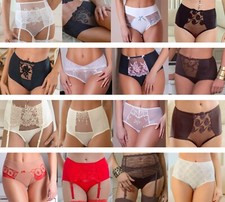 VALEA Luxury High Waisted Briefs Panties Full Knickers Bikini Underwear Women