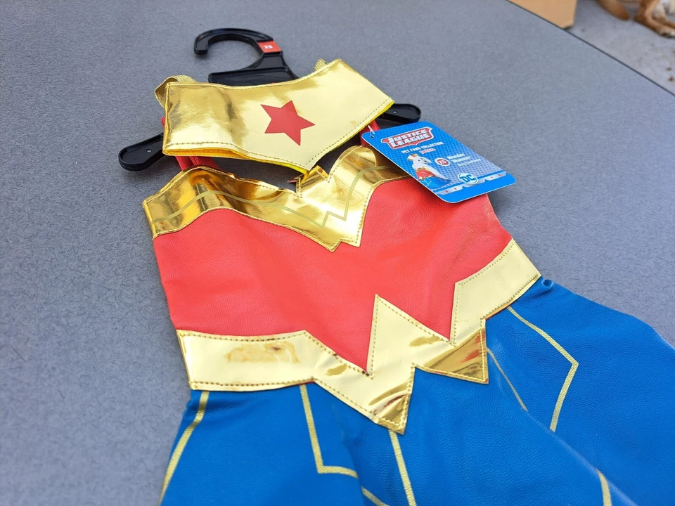 Wonder Woman Dog Pet Halloween Costume XS EXTRA SMALL DC Comics Justice League - Image 3 of 4