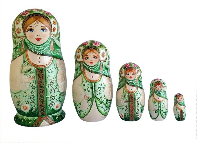 Poupées russes Matryoshka à motif pingouin, ensemb... – Grandado