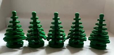 Lego  City 5 Bäume, Tannenbaum, Nadelbaum, Dark Green