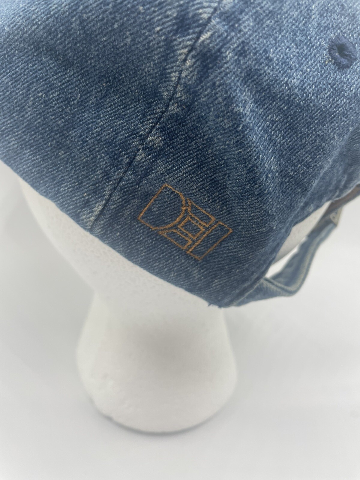 Vintage Dunbrooke python auto security denim stra… - image 3