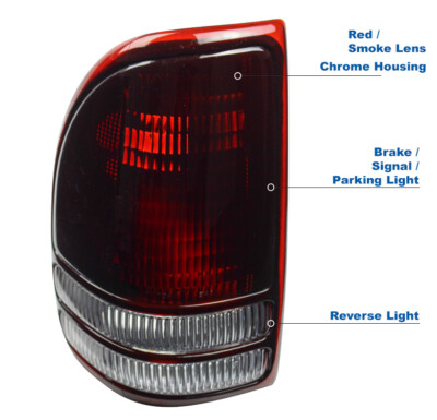 For 97-04 Dodge Dakota R/T SLT SXT Tail Brake Lights Rear Lamps