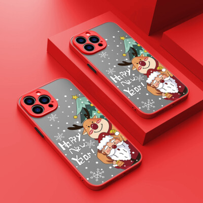 Phone Case For iPhone 15 14 Pro Max 13 12 11 XS X 8 7 Christmas Santa Gift Cover