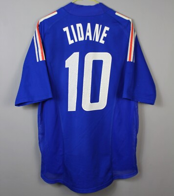 FRANCE 2002-2004 HOME ORIGINAL PLAYER ISSUE ADIDAS FOOTBALL SHIRT