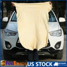 Car Cleaning Cloth Washing Absorbent Drying Shammy Towel Natural Chamois Leather