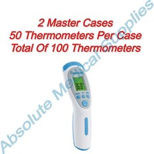 *100-Pack* Berrcom Non-Contact Infrared Forehead Thermometer Master Case JXB-182
