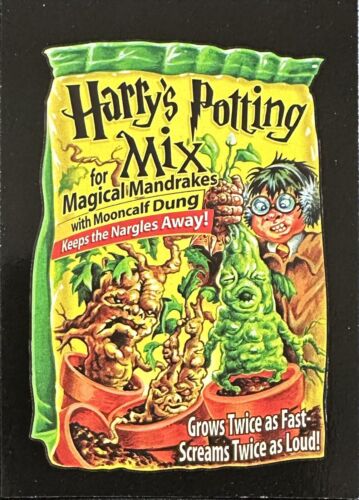 #2 HARRY’S POTTING MIX 2017 Wacky Packages 50th Anniversary Crazy Movies Sticker - Picture 1 of 6