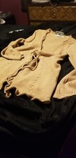 Max Studio Knit Sweater Cardigan Duster, beige/tan, sz. XL