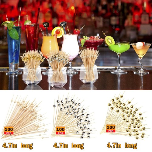 300 Cocktail Picks for AppetizersFancy Toothpicks for AppetizersFood Picks fo... - Picture 3 of 7