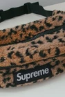 FW17 Sac Supreme Léopard Taille Jaune Ceinture Sac à Fesses Polaire Épaule