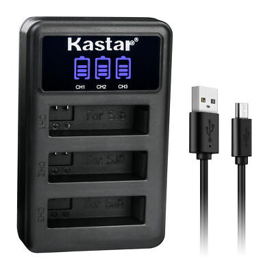 Kastar Battery Triple USB Charger for Xiaomi Mijia 4k Sports Action Camera