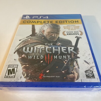 NEW Witcher 3: Wild Hunt -- Complete Edition (Sony PlayStation 4, 2016) PS4