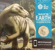 Dinosaur Tales Of The Earth IGUANODON  2020 COLOUR 50p Coin