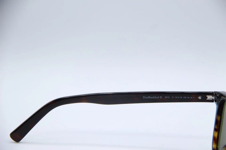 NEW CHRISTIAN DIOR DIORBLACKSUIT SI 20C0 HAVANA AUTHENTIC SUNGLASSES WCASE 57-18 - Image 3 of 4