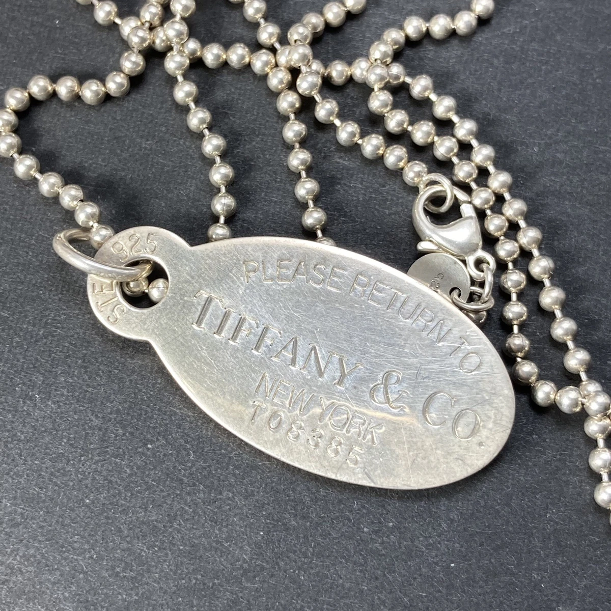 Tiffany tag shop necklace