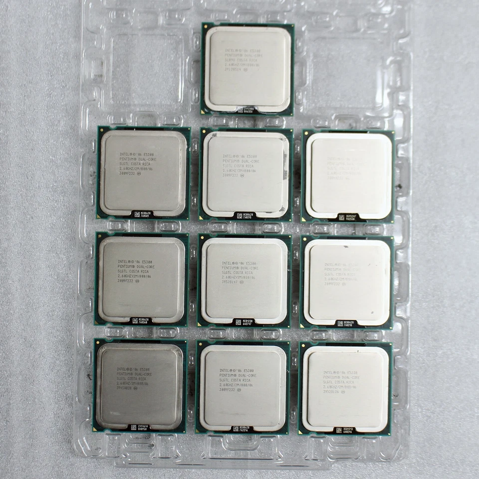 5x Intel Pentium Dual-Core E5300 2.6GHz 2MB 800MHz LGA775 65W SLGTL Processors - Image 2 of 4