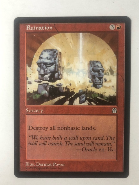 Ruination Stronghold LP-Excellent Condition Magic Card, COMBINED SHIPPING