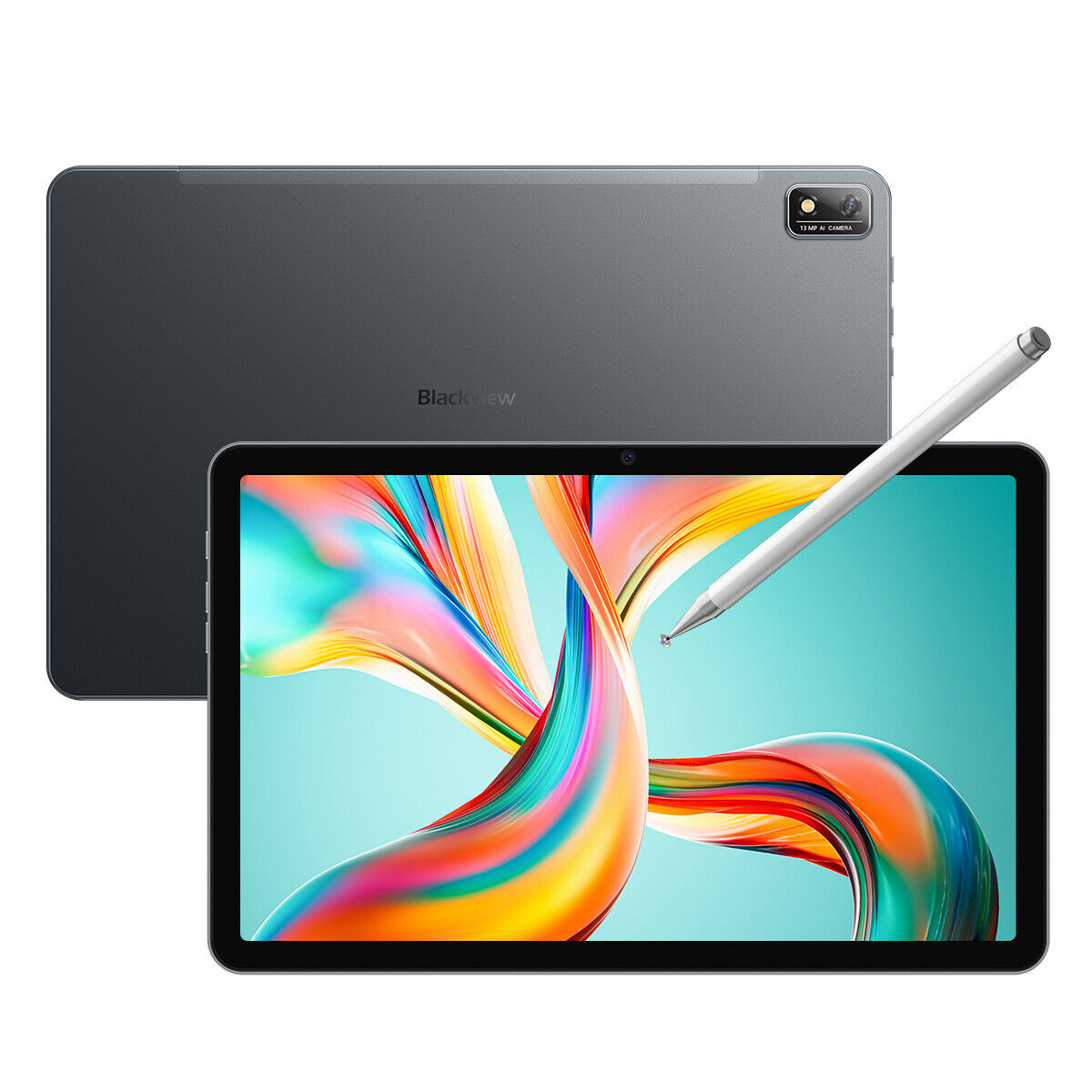 Tablette tactile Blackview Tab 16 Tablette Tactile 11 pouces FHD+  14Go+256Go-SD 1To 13MP+8MP 7680mAh Android 12 Dual SIM,Certifié TÜV,Face ID  - NOIR