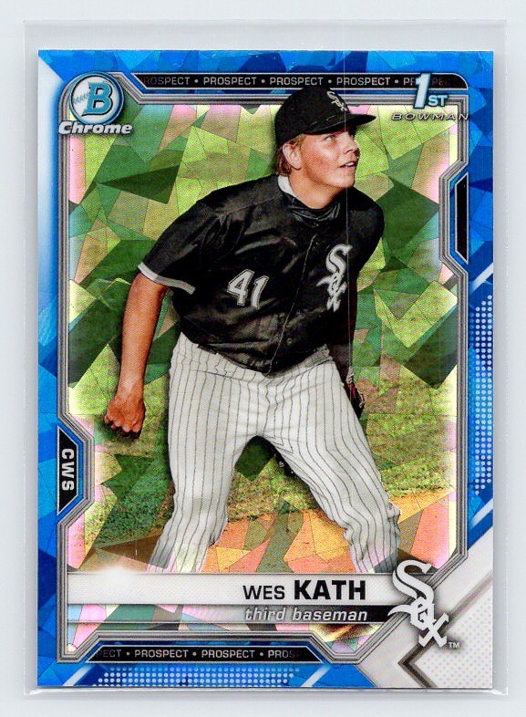 2021 Bowman Draft - Sapphire Wes Kath #BDC-43 (RC) Refractor Chicago White Sox