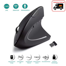 Vertikale Ergonomische Maus Kabellos 2,4GHz  ...