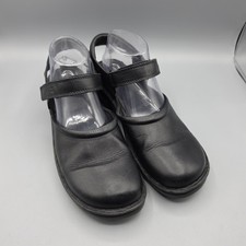 ECCO Mary Jane Shoes Womens 41 Black Leather ...