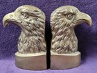 MCM Vintage Bald Eagle Bookends Lot of 2 Brass