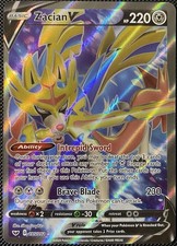 Zacian V (Full Art) 195/202 Swsh01 Sword & Shield Holo (See Photos) Pokémon Card