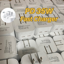 PD 35W USB C Type-C Fast Charger Power Adapter Lot For iPhone iPad Pro Samsung