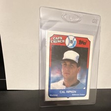 Topps 1989 Cap'n Crunch Cal Ripken #6 Baltimore Orioles MLB Baseball Card