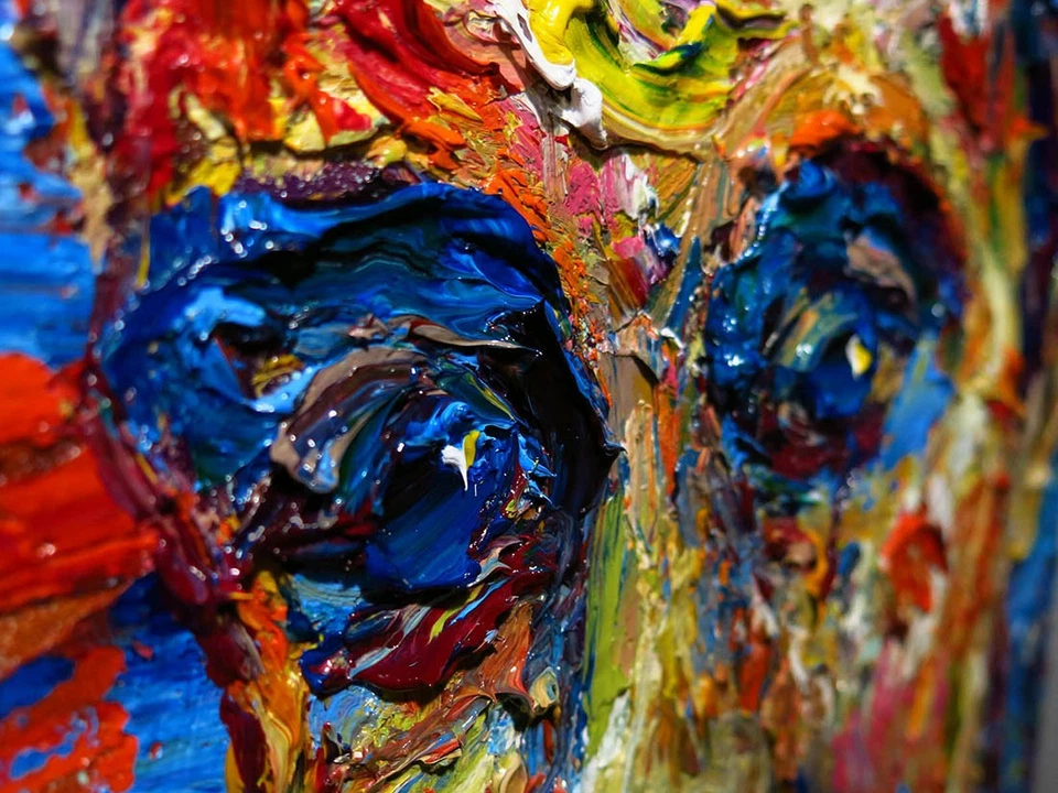 RETRATO HOMBRE ÓLEO█PINTURA sombrero█ARTE REALISTA█FIRMADO VINTAGE ORIGINAL FORASTERO█HOMBRE Foto 2 de 4