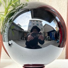 2166g Natural Black Obsidian Ball Quartz Crystal Sphere Gemstone Healing